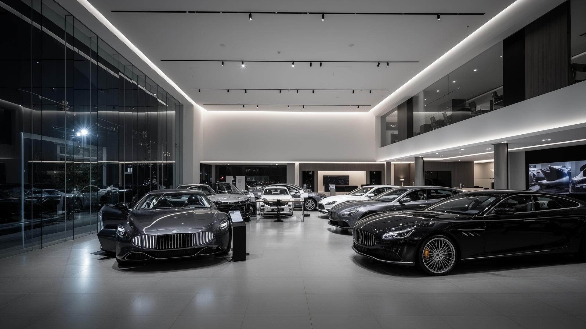 Car dealership showroom